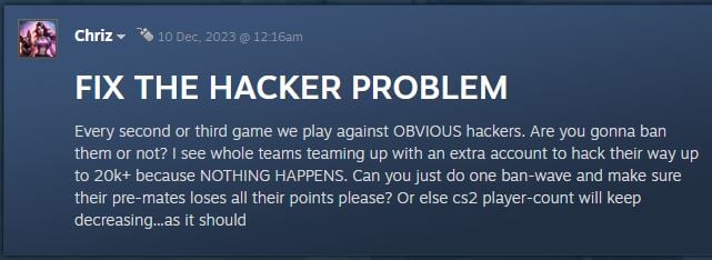 Cheating in CS2 is Getting Out of Control