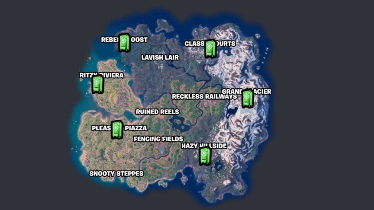 Fortnite Cowabunga Event All TMNT Vending Machine Locations (2)