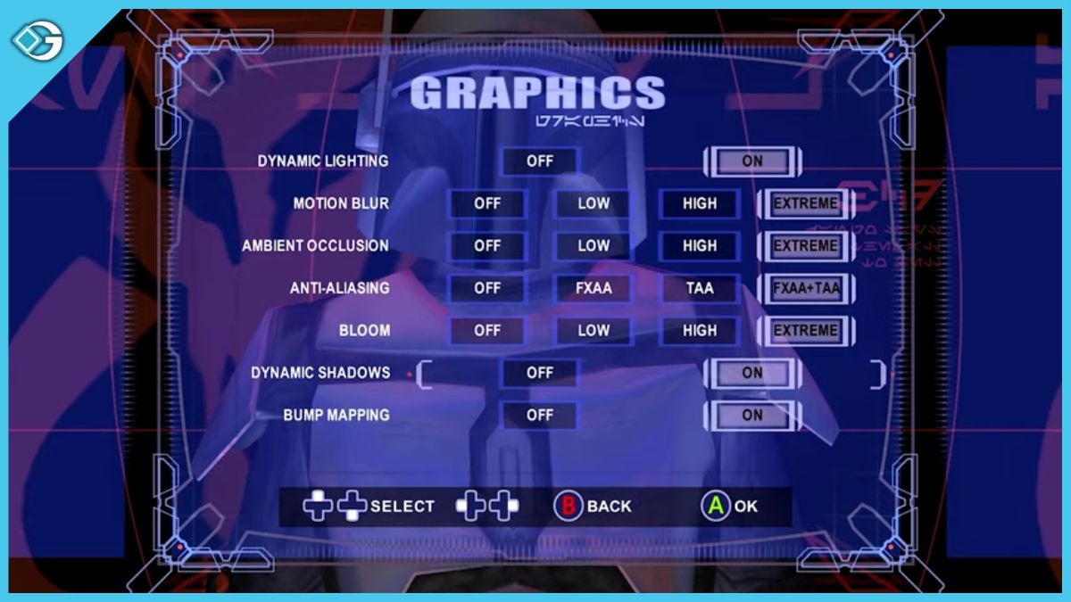 Graphics Settings in Star Wars Bounty Hunter