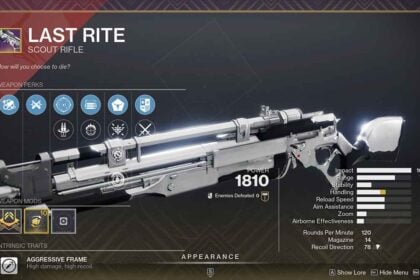 Last Rite Scout Rifle God Roll