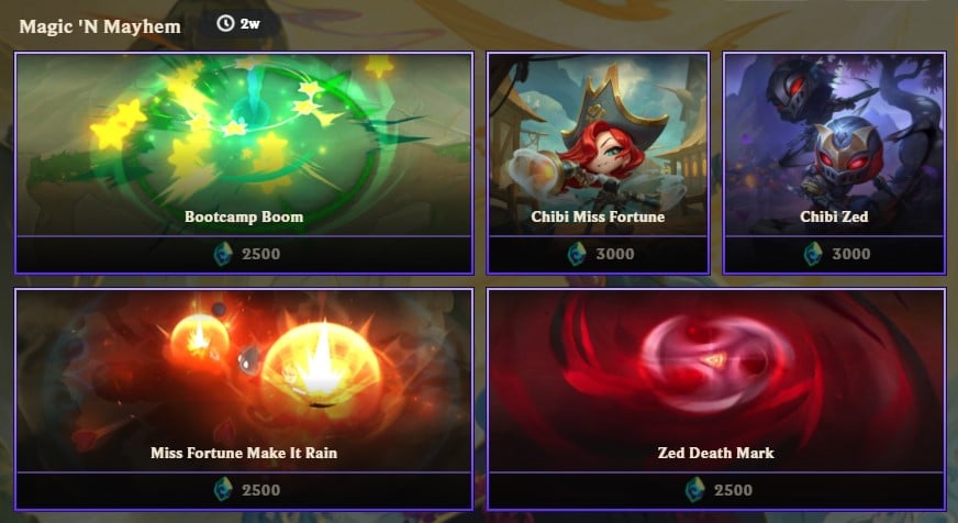 TFT patch 14.15 seasonal rotation shop