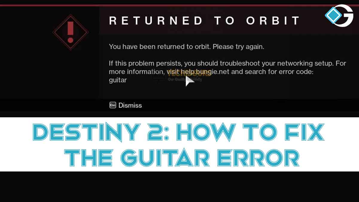 How to Fix the Guitar Error