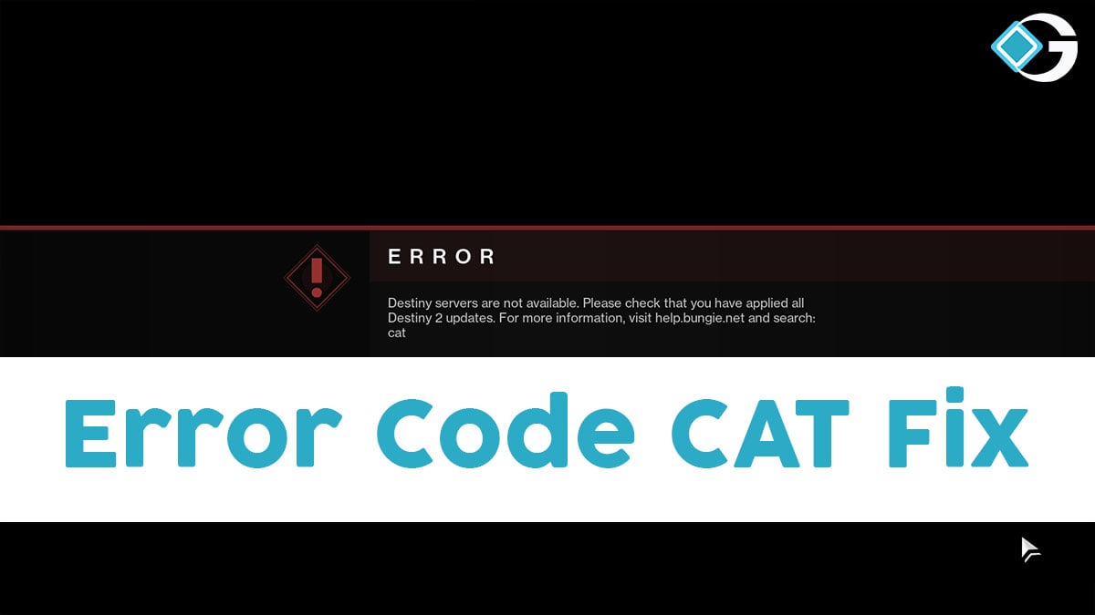 Error Code Cat Fix