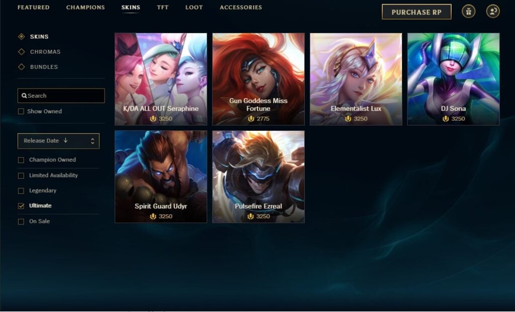 How to Buy Ultimate Skins